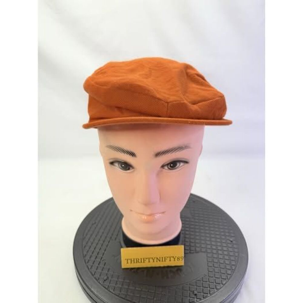 Sima Int. Orange Flat Cap Newsboy Size M